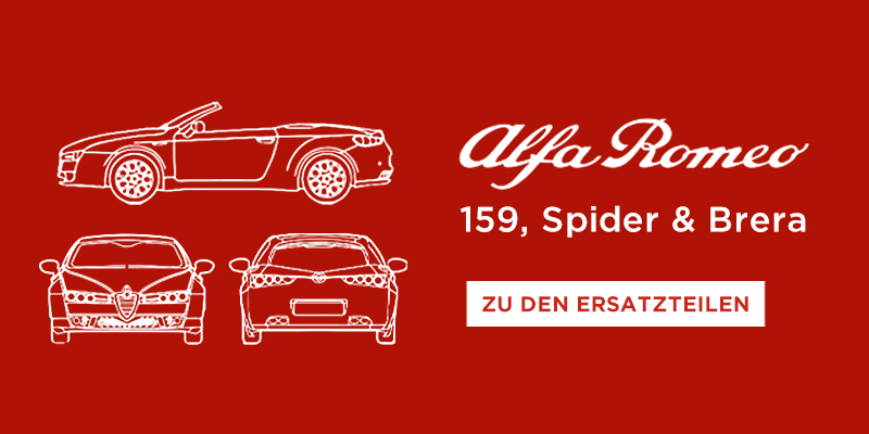 Alfa 159, Spider und Brera Ersatzteile
