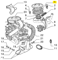 60748870 Alfa Romeo Alfasud TI Sprint & Arna & 33 Luftfilter rund