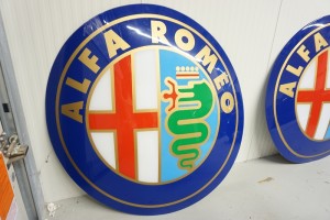 Alfa Romeo Emaileschild Logo Emblem RIEßIG ca....