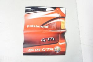 Alfa Romeo Banner 147 GTA beidseitig bedruckt 85x69cm