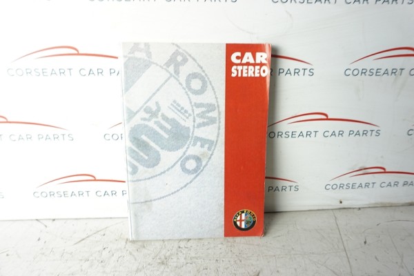 Alfa Romeo GTV 2.0 V6 TB Turbo genuine Booklet for Radio CF1
