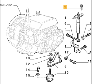 11617624 Alfa Romeo 164 SUPER Schraube Getriebe