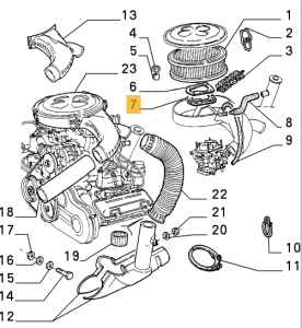 60503022 Alfa Romeo Alfasud / 33 1.2 & 1.3 Carburetor Rubber
