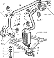 60510098 / 1640608I2300/A Alfa Romeo 164 Schlauch Gummi Ladeluftkühler [Nr. 12 auf Skizze]