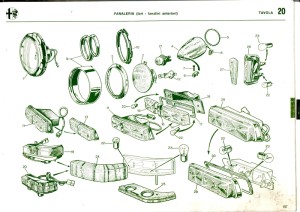 105486510010 Alfa Romeo Berlina 105 Headlight Ring for Small Headlamp [Nr. 2 auf Skizze]