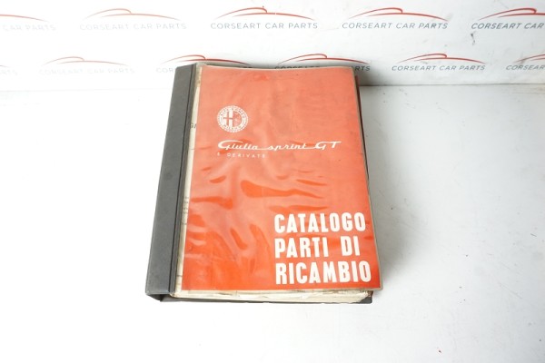 Alfa Romeo Giulia Sprint GT Spare Parts Catalog original