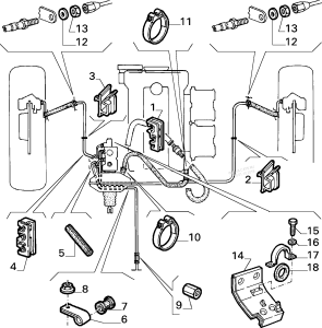 60515670 Alfa Romeo 75 Klipp Hydraulische Bremsbetätigung [Nr. 2 auf Skizze]