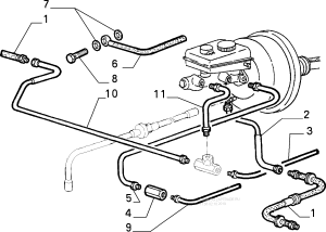 60501722 Alfa Romeo 33 Pipe Tube Hydraulic Brake System...