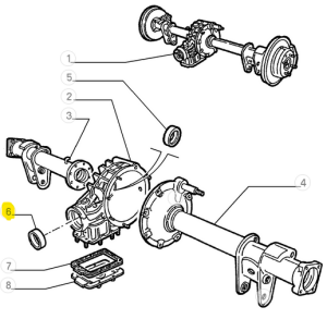 60516355 Alfa Romeo Spider 105 115 / GT Bertone / Berlina / Giulia  Input Shaft Cone Seat