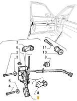 60780067 Alfa Romeo 164 Türschloss vorne links 87-92