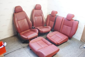 Alfa Romeo 147 Set Seats Front & Rear LH+RH Leather Red (3-Door Car)