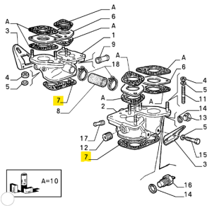 60517645 Alfa Romeo 33 (88-90) & Alfasud/Sprint & Arna Ansaugkrümmerdichtung