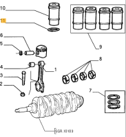60506836 / 105120110200 Alfa Romeo 2.0 Dichtungsring Kolben
