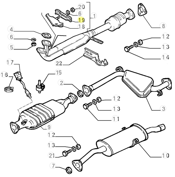 60511515 Alfa Romeo 164 Klemmstück / Bügelschraube