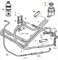 60743573 / 9944456 Alfa Romeo 33 / 75 / SZ / RZ / 164 / Spider 115 Deckel Servo Öl Behälter