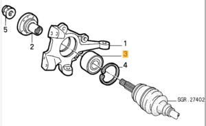 60510366 / 46421951 / 164102111000 Alfa Romeo & Fiat & Lancia Radlager vorne