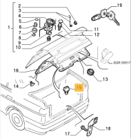 60584323 Alfa Romeo 155 & Lancia Thesis Stopfen Kofferraum