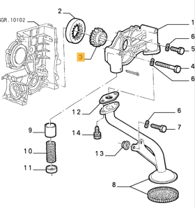 60513462 Alfa Romeo 155 Zahnrad für Ölpumpe 1.7 / 1.8 / 2.0 T.S. & 164 2.0 T.Spark