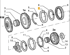 60600826 / 60567070 Alfa Romeo 33/145/146/Alfasud & Fiat Fiorino/Mille Synchronring 1.Gang