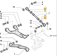 60801406 / 82396684 Alfa Romeo GTV Spider 916 & 164 Spurstangenkopf Hinterachse