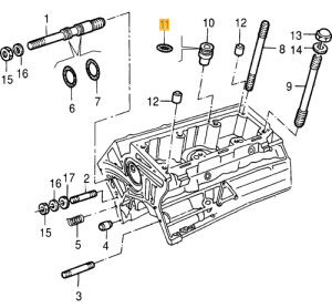 60513359 Alfa Romeo 75 2.5 V6 & 3.0 V6 / 164 3.0 V6 Engine Block Seal Gasket