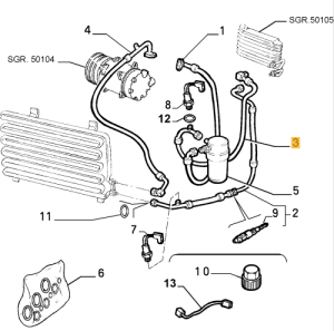 60604156 Alfa Romeo 145 146 155 Klimaleitung