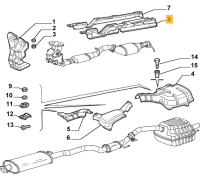60657651 Alfa Romeo 147 2.0 TS 16V Hitzeschutz Blech links