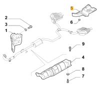 51794562 Alfa Romeo 159 939 Hitzeschutz Blech