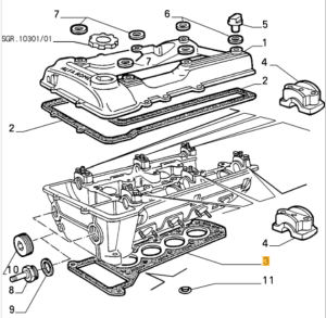 60567018 / 60723677 / 116000150800/01 Alfa Romeo 75 4Zyl. & Spider 115 & Alfetta/GT 116 Zylinderkopfdichtung 1,6