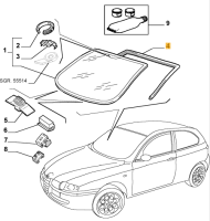 50501423 Alfa Romeo 147 GT 937 Dichtung Windschutzscheibe