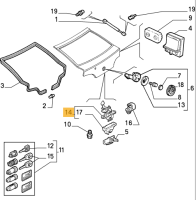 60629433 / 60610758 Alfa Romeo 146 Kofferraum Heckklappe Schloss