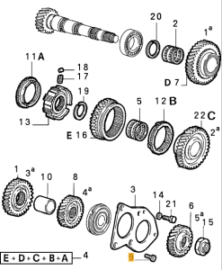 14439121 Alfa Romeo 164 (87-92) Schraube Getriebe