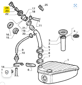 60505856 Alfa Romeo 75 & SZ / RZ Lock Set Tank Cap