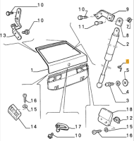 230000541 / 60501231 Alfa Romeo 33 Klemmstück Schaltgestänge / Kofferraum