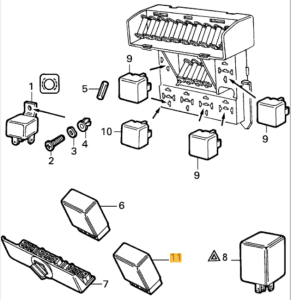 60501896 / 60501895 / 542764 Alfa Romeo 33 (88-90) Schalter Relais Scheibenwischer