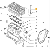 60811073 / 7710582 Alfa Romeo & Fiat & Lancia Cylinder Head Screw