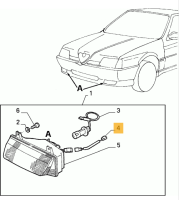 60777257 Alfa Romeo 164 Anschlusskabel Scheinwerfer