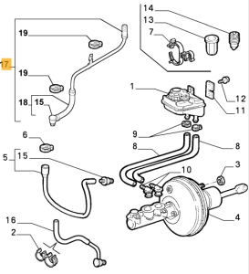 60600606 Alfa Romeo Spider 916 Brake Pipe