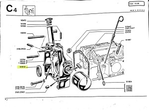 60503131 / 101012 Alfa Romeo 33 & Alfasud/Sprint Crank Chaft Seal Gasket