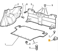 60525808 Alfa Romeo 33 I.E. Halter Kofferraum innen rechts