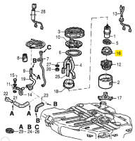 16410041670000 / 60801387 Alfa Romeo 164 3.0 V6 Seal Gasket Fuel Pump