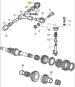 7643302 Alfa Romeo 164 / Fiat Croma / Lancia Delta Evoluzione Theme Schaltmanschette Gestänge