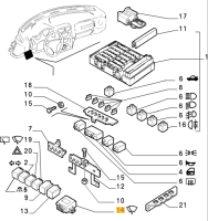 60608779 Alfa Romeo GTV Spider 916 Relais Scheibenwischer
