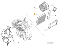 77365352 / 50511785 Alfa Romeo Giulietta 940 Pollenfilter