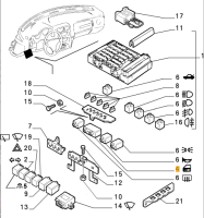 60812588 / 60619640 Alfa Romeo 145/6 & 155 & GTV Spider 916 Relais Zentralverriegelung