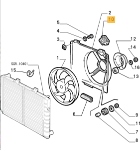 60609114 Alfa Romeo 164 Lüfterwiderstand