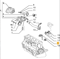 60810535 / 7775235 Alfa Romeo 145 / 146 / 155 & Lancia Dedra / Delta Sensor Kühlmitteltemperatur