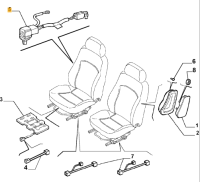 47301709 Alfa Romeo 156 Kabelsatz Airbag seitlich