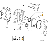77362692 / 71770977 Alfa Romeo 147/159/166/GT 937 & Fiat & Lancia Bremsbelagsatz vorne