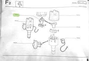 700944 Alfa Romeo Alfasud & Sprint Verteilerfinger (1234332199 Bosch)